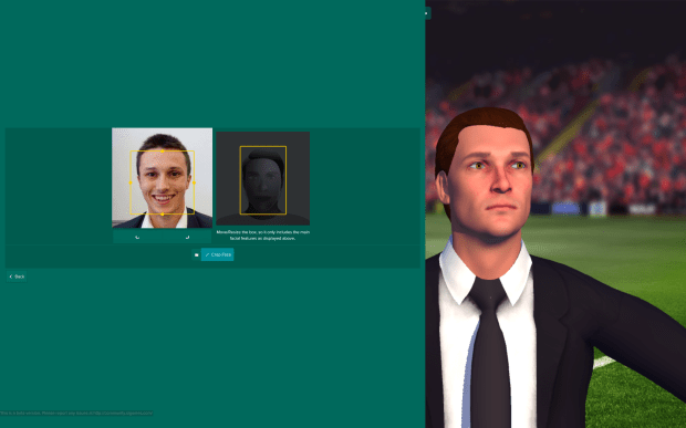 My cheeky grin is implanted onto the game using some rather clever tech.