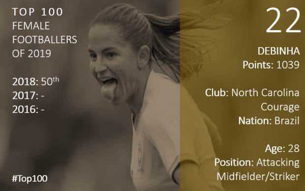 Top 100 2019 Debinha