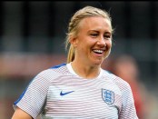 Image of Laura Basset wearing a Lionesses jersey