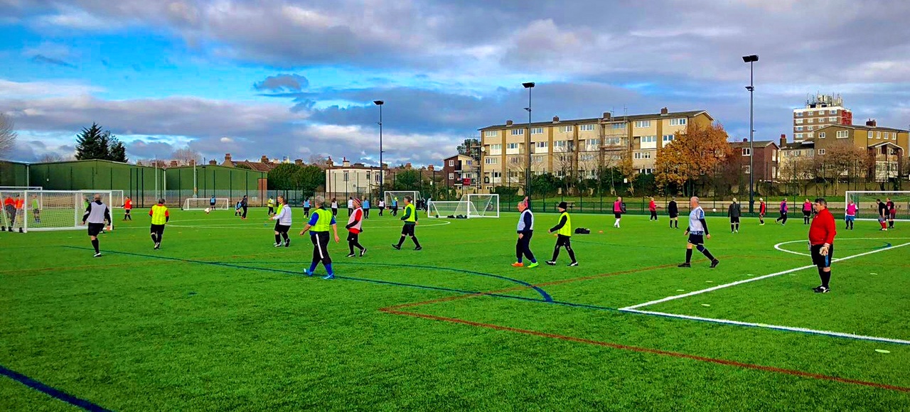 Isolation Football Walking back to happiness: How low-impact football is helping tackle ...